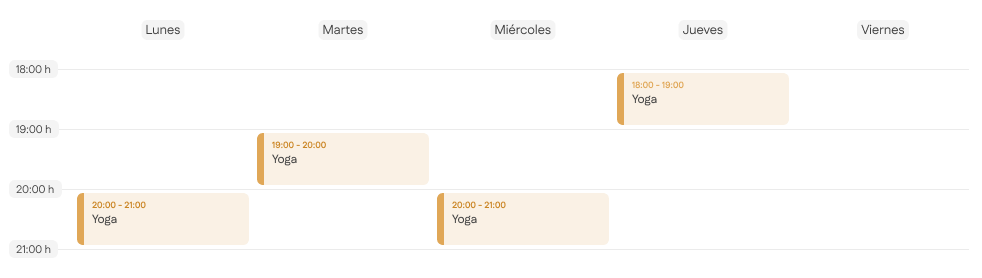 horario yoga