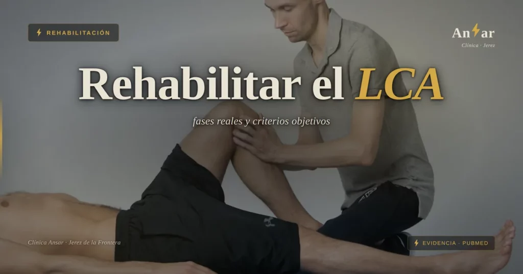Rehabilitación de LCA: fases reales tras la cirugía — Clínica Ansar, fisioterapia en Jerez de la Frontera