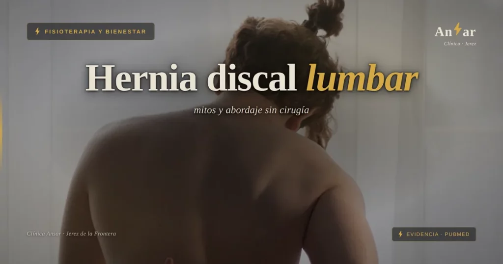 Hernia discal lumbar: mitos, evidencia y abordaje sin cirugía — Clínica Ansar, fisioterapia en Jerez de la Frontera
